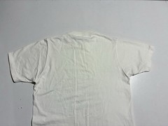 Vintage 1960s White Blank T Shirt JCPenney Single Stitch Medium Tall