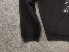 Represent Clo Hard 2 kill Logo Black Faded Color vintage Oversized Pocket hoodie