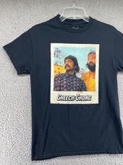 Cheech & Chong Shirt Mens S Black Graphic Screen Print Adult