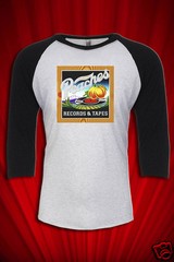 Peaches Records & Tapes RETRO Baseball T-SHIRT Vintage Vinyl FREE SHIP USA