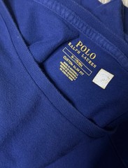Polo Ralph Lauren Custom Slim Fit Navy Blue Cotton Crewneck Tee