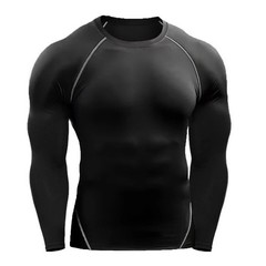 Mens Rash Guard Shirts Quick Dry Swim Shirts UV Protection Long Sleeve T-Shirts
