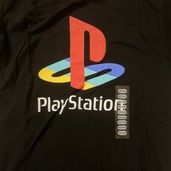 Playstation Shirt Short Sleeve Mens Medium Black With Logo Tee New With Tags