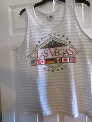 New 90’s Vintage Size Large Las Vegas Striped Tank Top T-Shirt