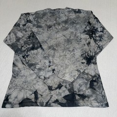 Back To Earth Shirt Mens XL Gray Deer Buck Graphic Long Sleeve Tie Dye Hunting