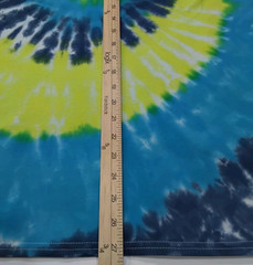 New Tie Dye Men’s Medium T-Shirt Blue Yellow Multicolor Summer Swirl Spiral