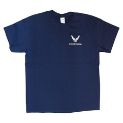 U.S. Air Force Navy Blue Logo T-Shirt (Large)