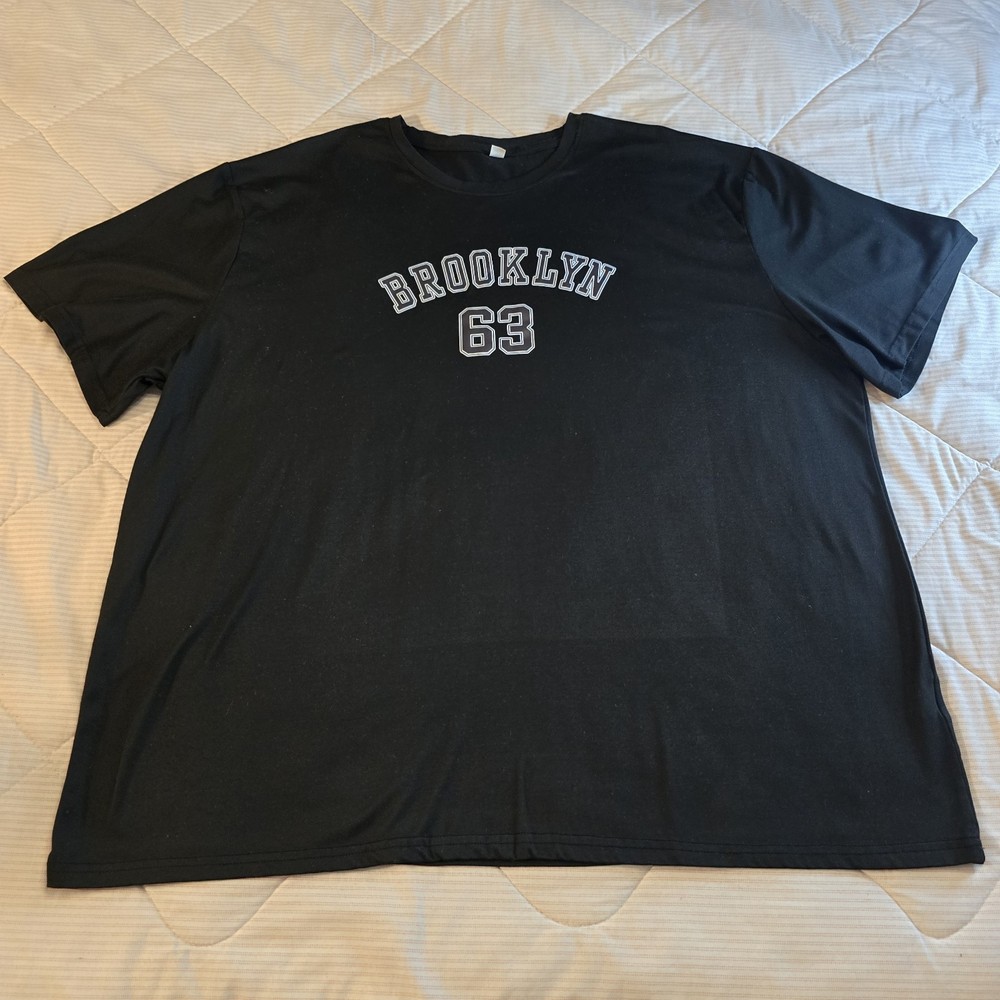 Brooklyn 63 Graphic On Black Dri-fit Tshirt Soft Cozy Material 5xl