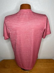 Men’s Adidas CLIMALITE Running S/S Athletic T-Shirt Medium M – Pink – Poly