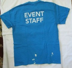 COLUMBIA BIBLICAL FOUNDATION EVENT STAFF BLUE T-SHIRT – AS IS