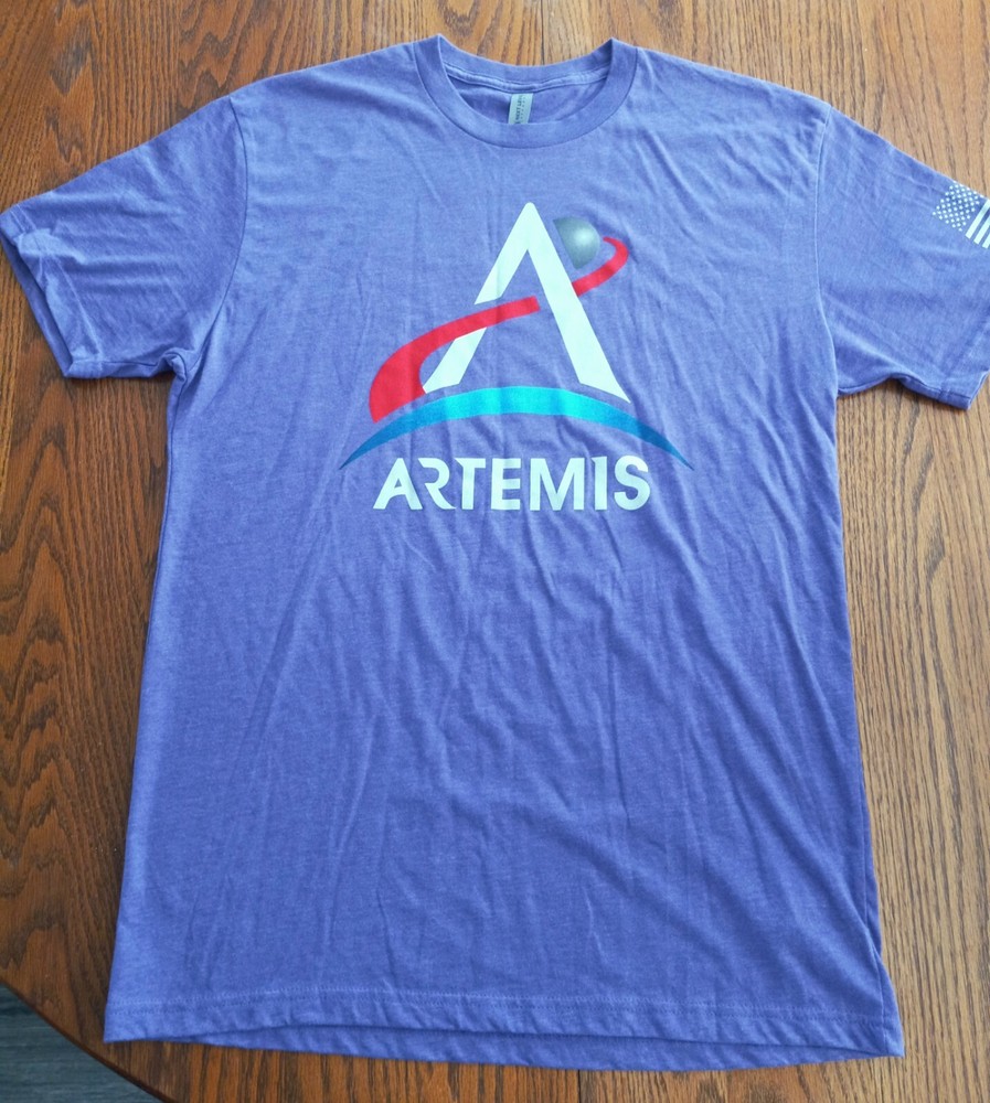 Artemis Purple T-Shirt * New ~ Space • Rockets Sz. Med