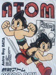 Osamu Tezuka Astro Boy Large White Graphic T-shirt Cotton Crew Anime Cartoon