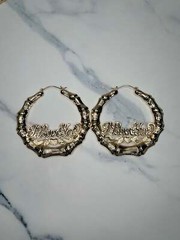 ‘I love you’ Door Knocker Hoops