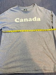 Roots Canada True Strong Free Long Sleeve Shirt Adult Large Gray XL