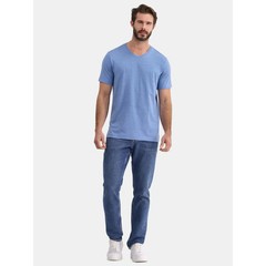 GEORGE Men’s Size XS (30-32) V-Neck Tee Short Sleeve Shirt • Blue Ash Heather