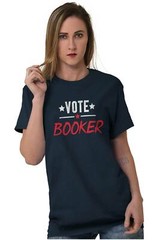 Political President Cory Booker For 2020 Adult Short Sleeve Crewneck Tee