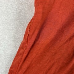VTG 80s Two Tone Double Face T-Shirt Short Sleeve Sweatshirt XL Orange Blue USA