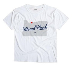 Mount Hood Oregon OR T-Shirt MAP