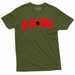 Men’s Albania T-shirt Albanian Coat of arms Flag T-shirt ShqipÃ«ria Nation Shirt