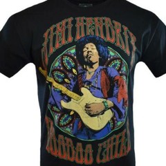 Men’s Tee T-Shirt Music-JIMI HENDRIX Voodoo Child – Black Graphic Design NEW