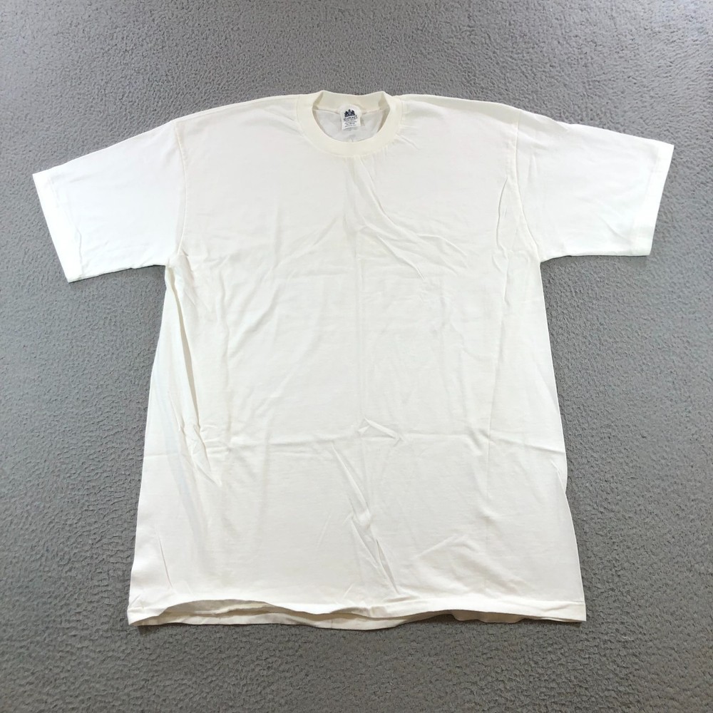 vtg stafford shirt mens XXL white black tee single stitch 2