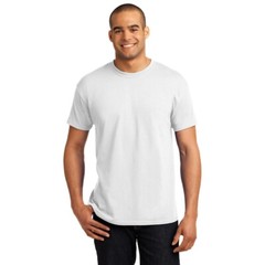 42 Hanes T shirt – 50/50 cotton/polyester Unisex Ecosmart White – 5170 S-XL