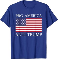Pro-America Anti-Trump – American USA Flag Resist ROYAL BLUE T-Shirt