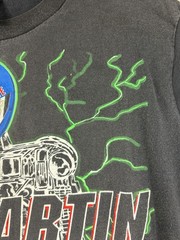 Vintage Black Single Stitch MARK MARTIN TERMINATOR T-Shirt Size L NASCAR USA🔥