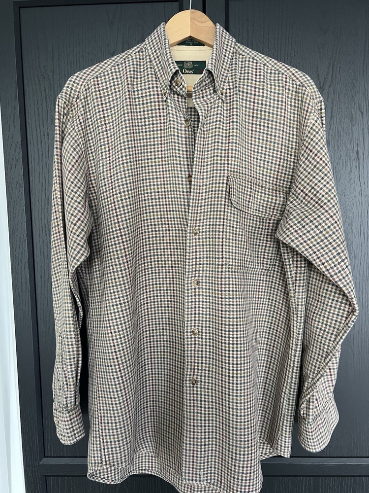 Orvis Plaid Grandpacore Mens M Quiet Luxury Dark Academia Heritage Prep Classic