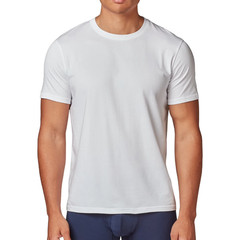 Wrangler Men Undershirts White Crew Neck Cotton Stretch Size 2XL Lot of 2 Packs