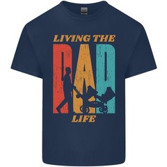 Fathers Day Living the Dad Life Twins Funny Mens Light Cotton T-Shirt