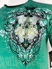 Archaic by Affliction Men’s T-Shirt Acle Biker Cross Y2K S-5XL