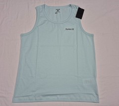 Hurley Men’s Casual The Line Up Debardeaur Graphic Graphic Tank Top Teal Tinted