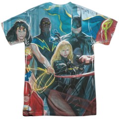 JLA League of Heroes Unisex Adult Halloween Costume T Shirt, S-3XL