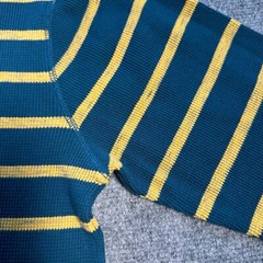 Foundry Shirt Mens Large Tall Blue Waffle Weave Long Sleeve Button Rib Cuff