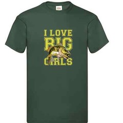 Fishing I Love Big Girls Fish Humour Novelty T Shirt Various Colours And Sizes