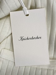 Knickerbocker Mens T-Shirt Milk White Size L Rib Pocket Short Sleeve Jersey