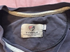 Tyndale FR Henley Shirt Mens XL Blue Long Sleeve Flame Fire Resistant Workwear