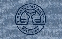 Salt Life TriBlend L/S Tee Navy The Catch Adult L Live Salty Saltlife NWT