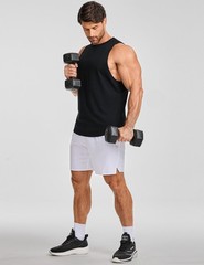 Tank Tops Men Bodybuilding Gym Shirts Cotton Lightweight Sleeveless Athletic …