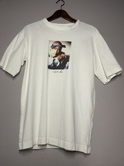 H&M Tupac Shakur Graphic Print Tee White Loose Fit Crew Neck Short Sleeve XS