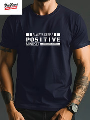 Soild Color Letter Print Short Sleeve Clothing Oversized Breathable Daily T-Shir