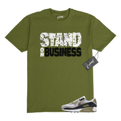 Air Max 90 Light Bone Neutral Olive College Grey Stone T Shirt to Match SOB