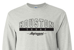 Houston Texas State T-Shirt Long Sleeve Graphic Tees Unisex Apparel