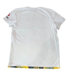 Bacardi T-Shirt Mens Large White Sigue Tu Ritmo Tropical Palm Graphic