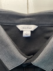 Calvin Klein Men’s black polo Short Sleeve size L