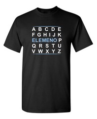 Elemeno Sarcastic Humor Graphic Novelty Funny T Shirt