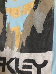 Oakley Logo Mens T Shirt Regular Fit Y2K Short Sleeve XL Outdoor Logo Rare