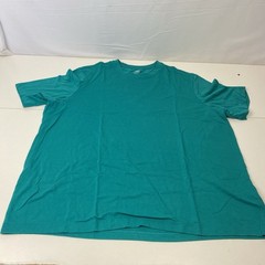 Athletic Works Men’s 2XL XXL Solid Teal Short Sleeve Crew Neck T Shirt