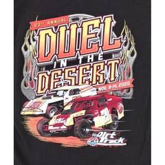 23rd Annual Duel in the Desert Las Vegas Motor Speedway T Shirt Mens Large Black